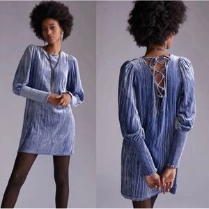 Anthropologie Velvet Slate Shift Mini Dress NWT Size 10 (Medium)
